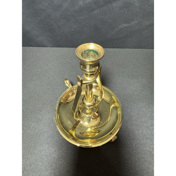 Baldwin Brass Nautical Swinging Table or Wall Mount Chamber Stick Candle Holder - Picture 3 of 10